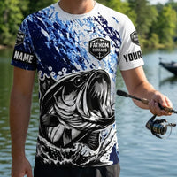 Personalized Keep Calm And Go Fishing Bass Fish T-Shirt