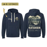 Personalized Mount Katahdin Vintage Hiking Hoodie