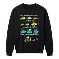 I Just Want To Go Fishing Fish On Sweater