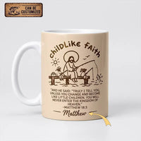 Childlike Faith Matthew 18:3 Ceramic Mug