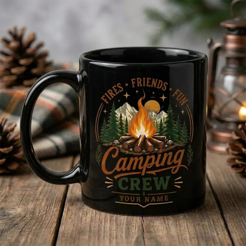 Fires Friends Fun Camping Mug