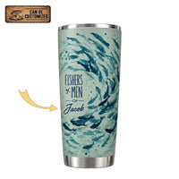 Personalized Fishers of Men Watercolor Fish 20oz Tumbler