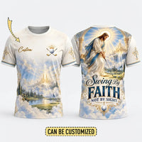 Personalized Swing By Faith Golf Christian T-Shirt