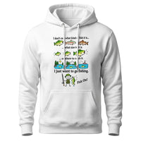 I Just Want To Go Fishing Fish On Hoodie
