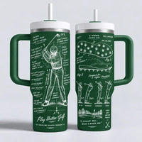 Play Better Golf Discipline Creates Freedom Personalized 40oz Golf Tumbler