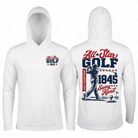 Personalized All-Star Golf Vintage Hooded Long Sleeve Shirt