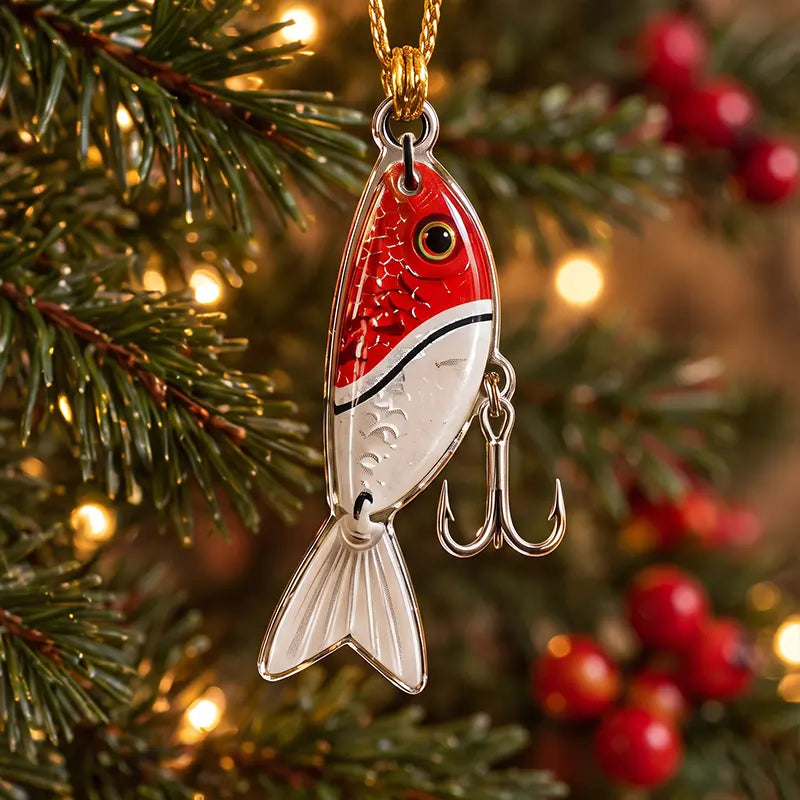6-Piece Fishing Lure Christmas Ornament