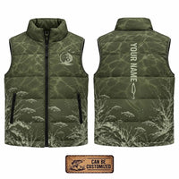 Personalized Underwater Fishing Water Ripple Puffer Vest