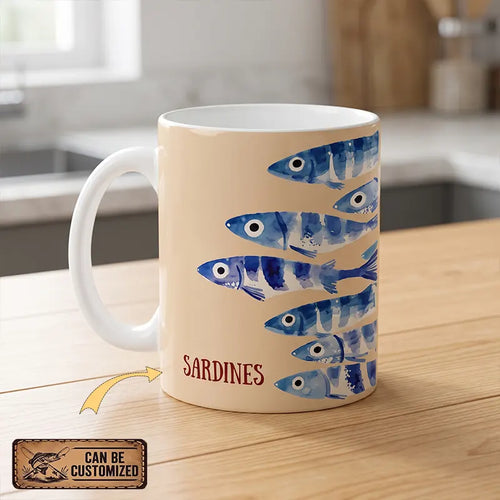 Sardines Fishing Ceramic Mug