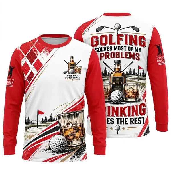 Good Golf Better Drinks Personalized Golf T-Shirt