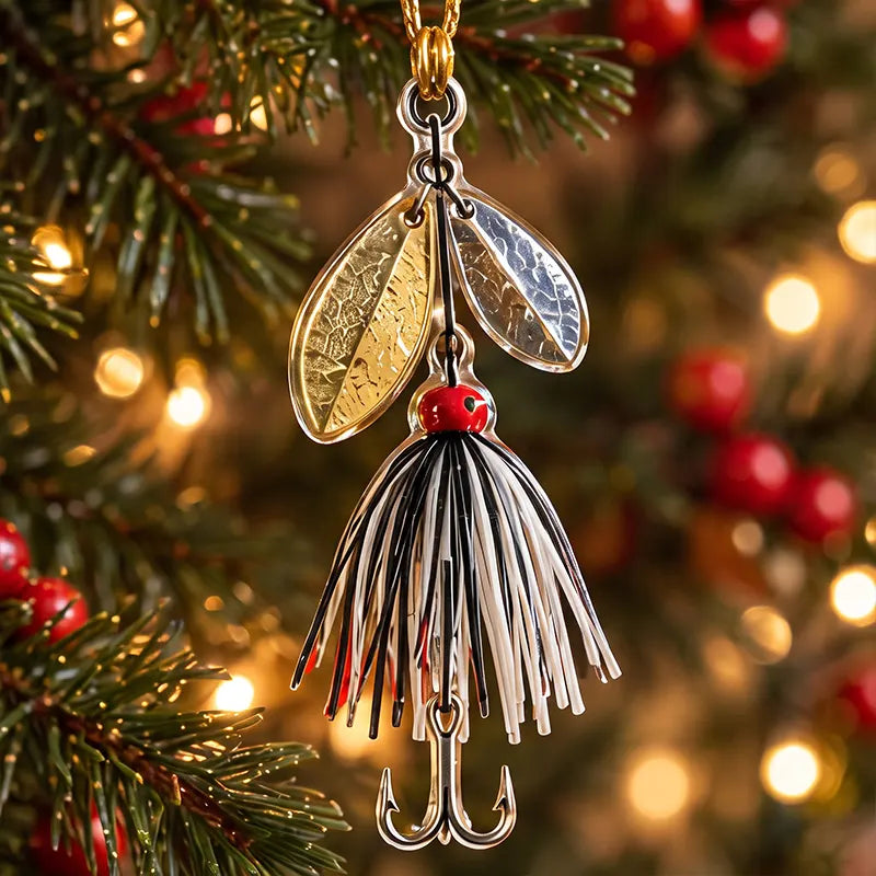 Personalized Fishing Lure Christmas Tree Ornament