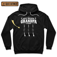 Personalized Best Buckin' Grandpa Ever Hunting Hoodie