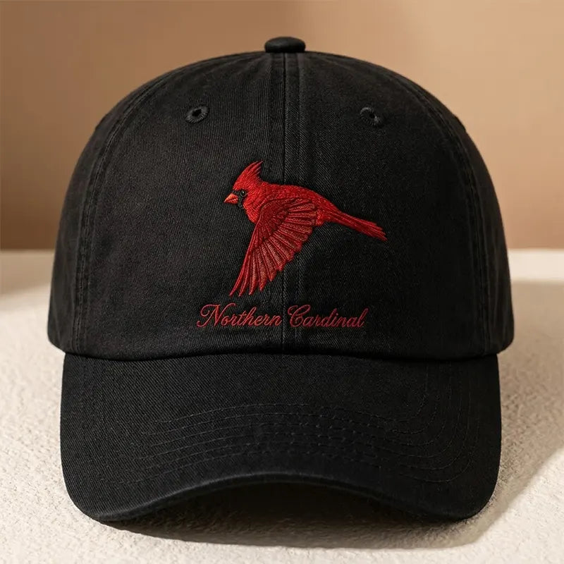 Bird Watching Bird Species Northern Cardinal Embroidered Cap