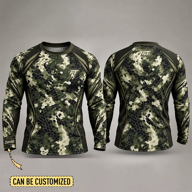 Custom Predator HexCamo Compression Long Sleeve Shirt