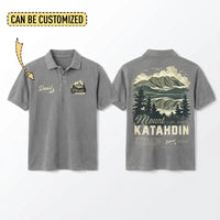 Personalized Mount Katahdin Vintage Hiking Polo Shirt