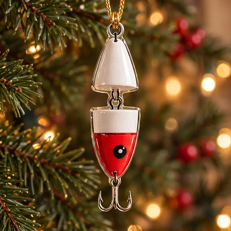 Personalized Fishing Lure Christmas Tree Ornament