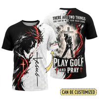 Jesus Play Golf And Pray Christian T-Shirt