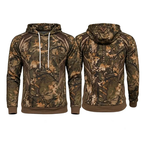 Fathom Threads Deer Antler Camo Hunting Hoodie