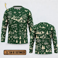 Personalized Camp More Worry Less Adventure Long Sleeve Shirt