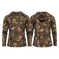 Fathom Threads Deer Antler Camo Hunting Hooded Long Sleeve Shirt