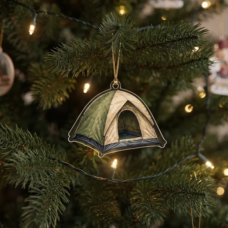 Camping Outdoor Adventure Christmas Ornament