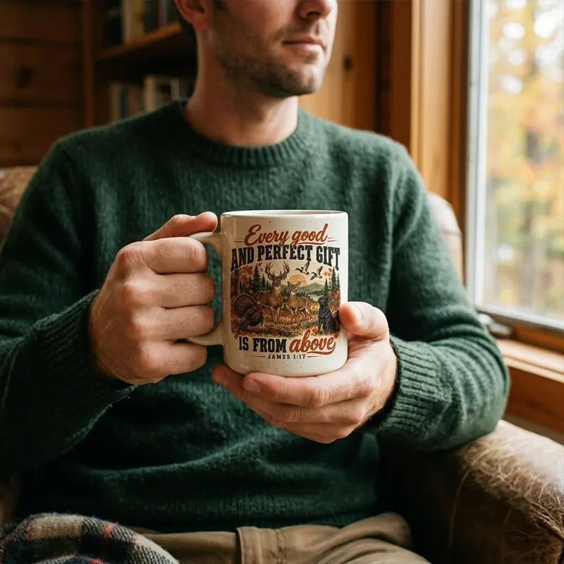 Every Good And Perfect Gift From Above Vintage Wildlife Rustic Coffee Mug