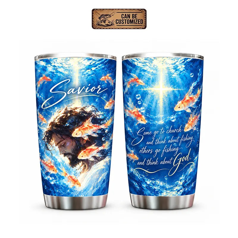 Savior Jesus Fishing Faith 20oz Tumbler