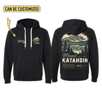 Personalized Mount Katahdin Vintage Hiking Hoodie