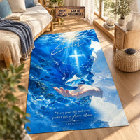 Savior James 1:17 Christian Ocean Faith Area Rug