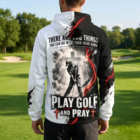 Jesus Play Golf And Pray Christian Windbreaker Jacket
