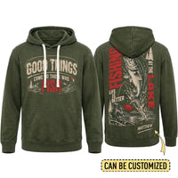Personalized Good Things Come To Those Who Fish Fishing Hoodie