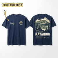 Personalized Mount Katahdin Vintage Hiking T-Shirt
