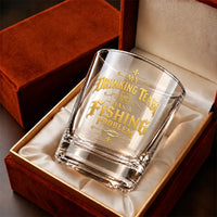 A Toast To Tight Lines Royal Crown Fishing Whiskey Glass