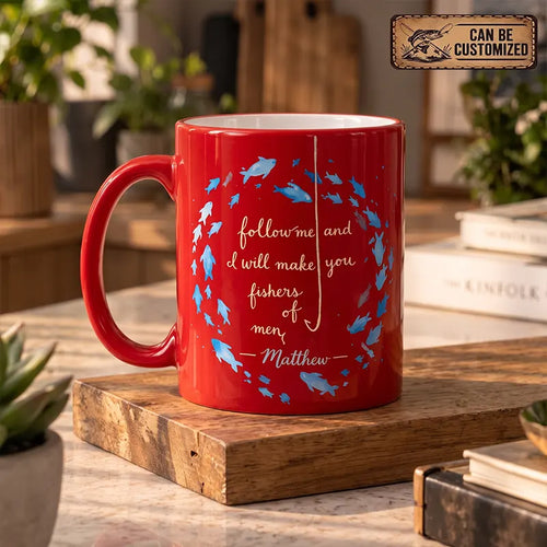 Personalized Fishers Of Men Christian Fishing Mug