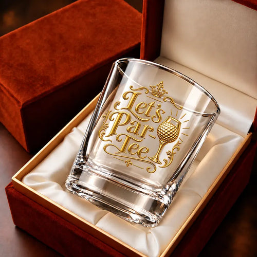 Let’s Par-Tee Golf Whiskey Glass