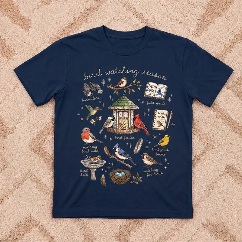 Bird Watching Season Vintage Nature T-Shirt