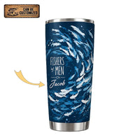 Personalized Fishers of Men Watercolor Fish 20oz Tumbler