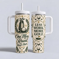 One More Round Won't Hurt Personalized 40oz Golf Tumbler