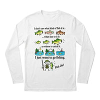 I Just Want To Go Fishing Fish On Long Sleeve Shirt