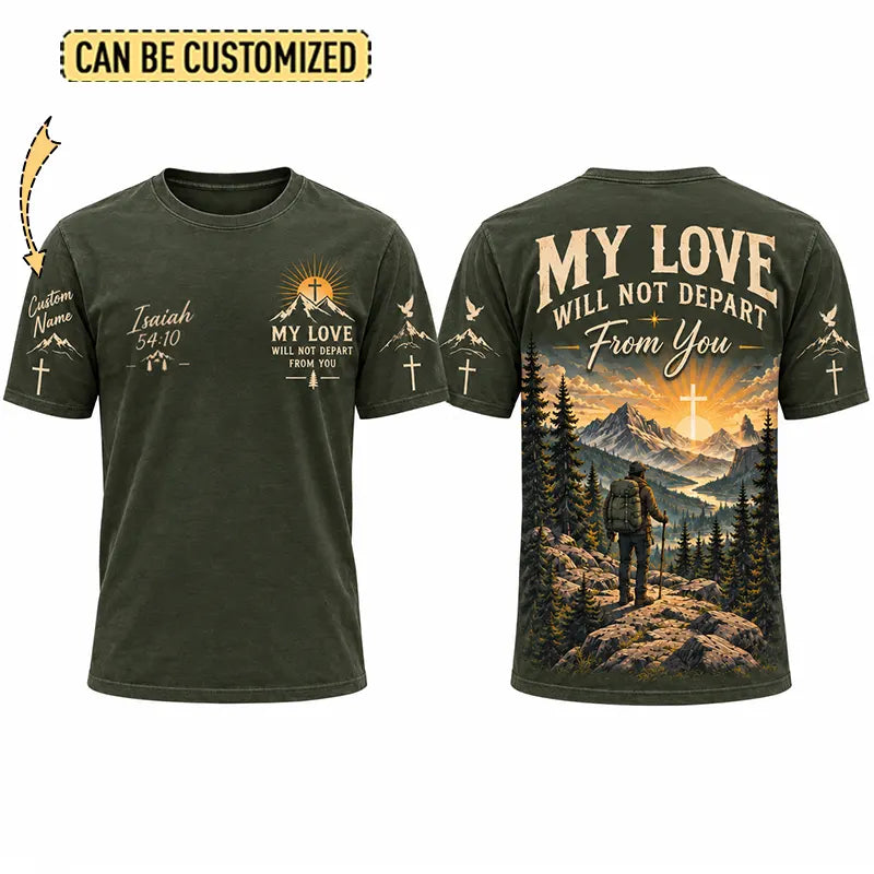 Christian Faith Mountain Landscape Short Sleeve T-Shirt