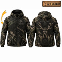 Personalized Fathom Thread Hunting Camo Windbreaker Jacket