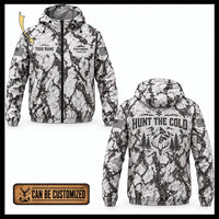 Personalized Fathom Thread Hunt the Cold Snow Camo Windbreaker Jacket