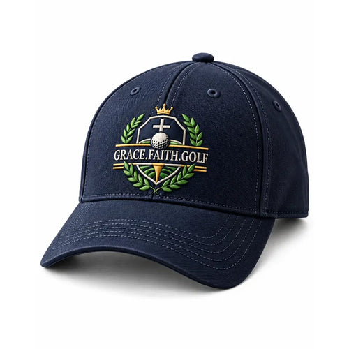 Grace Faith Golf Christian Embroidered Cap
