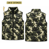 Fathom Thread Personalized Hex Camo Puffer Vest