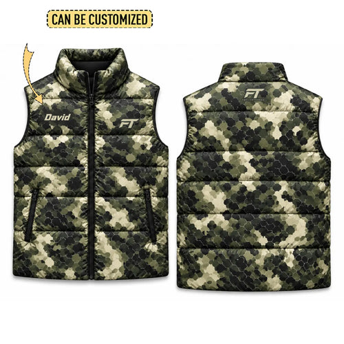 Fathom Thread Personalized Hex Camo Puffer Vest