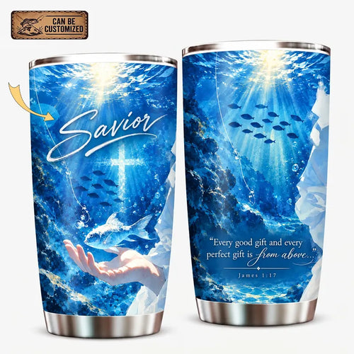 Savior James 1:17 Christian Ocean Faith 20oz Tumbler