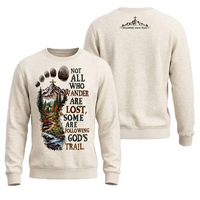 Following God's Trail Christian Mountain Sweater