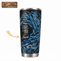 Personalized Fishers of Men Watercolor Fish 20oz Tumbler