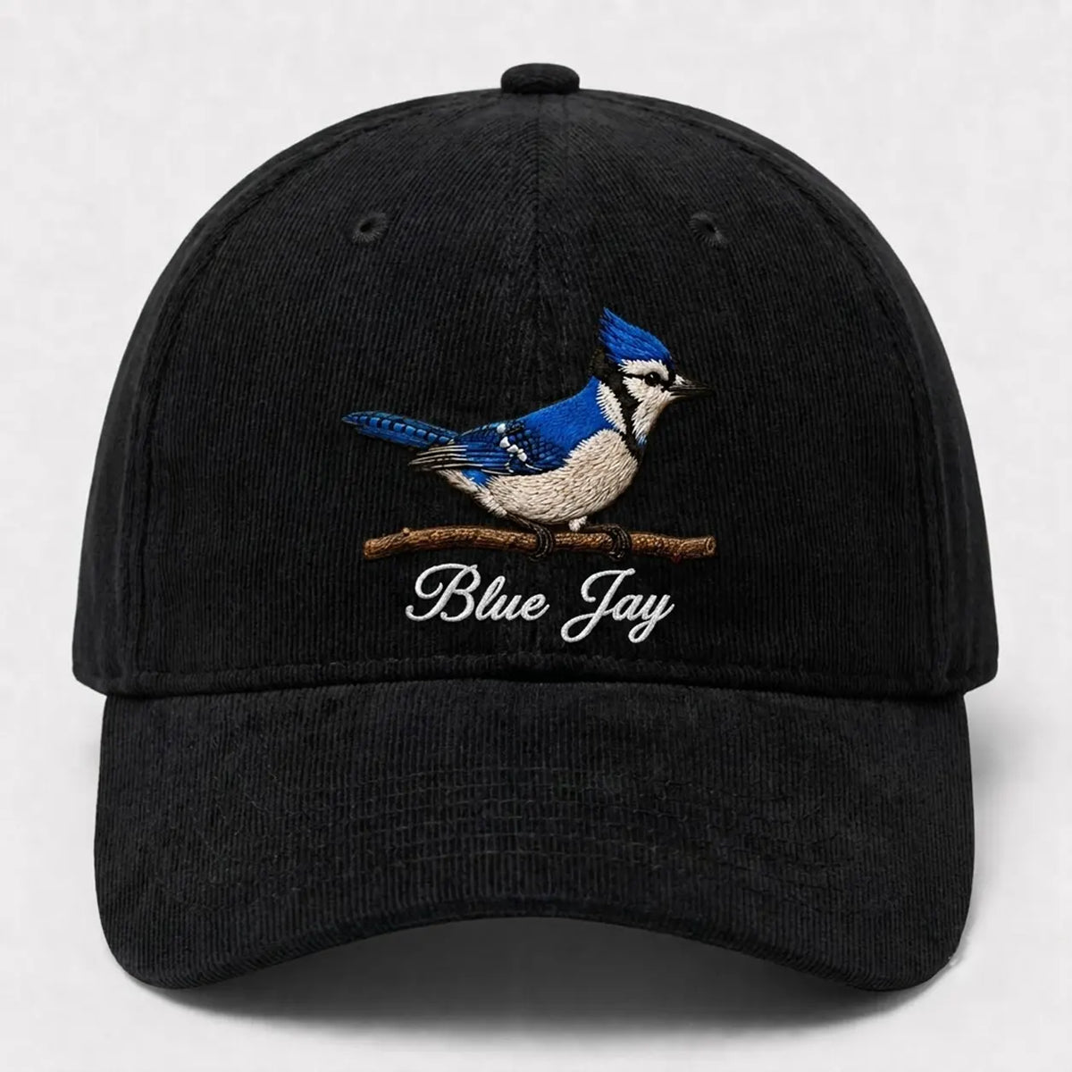Bird Watching Bird Species Blue Jay Embroidered Cap