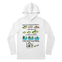 I Just Want To Go Fishing Fish On Hooded Long Sleeve Shirt